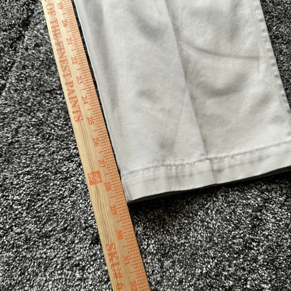 Docker Pants Mens 34x32 Beige Chino Pleated Front Classic Fit‎ Slash Pocket
